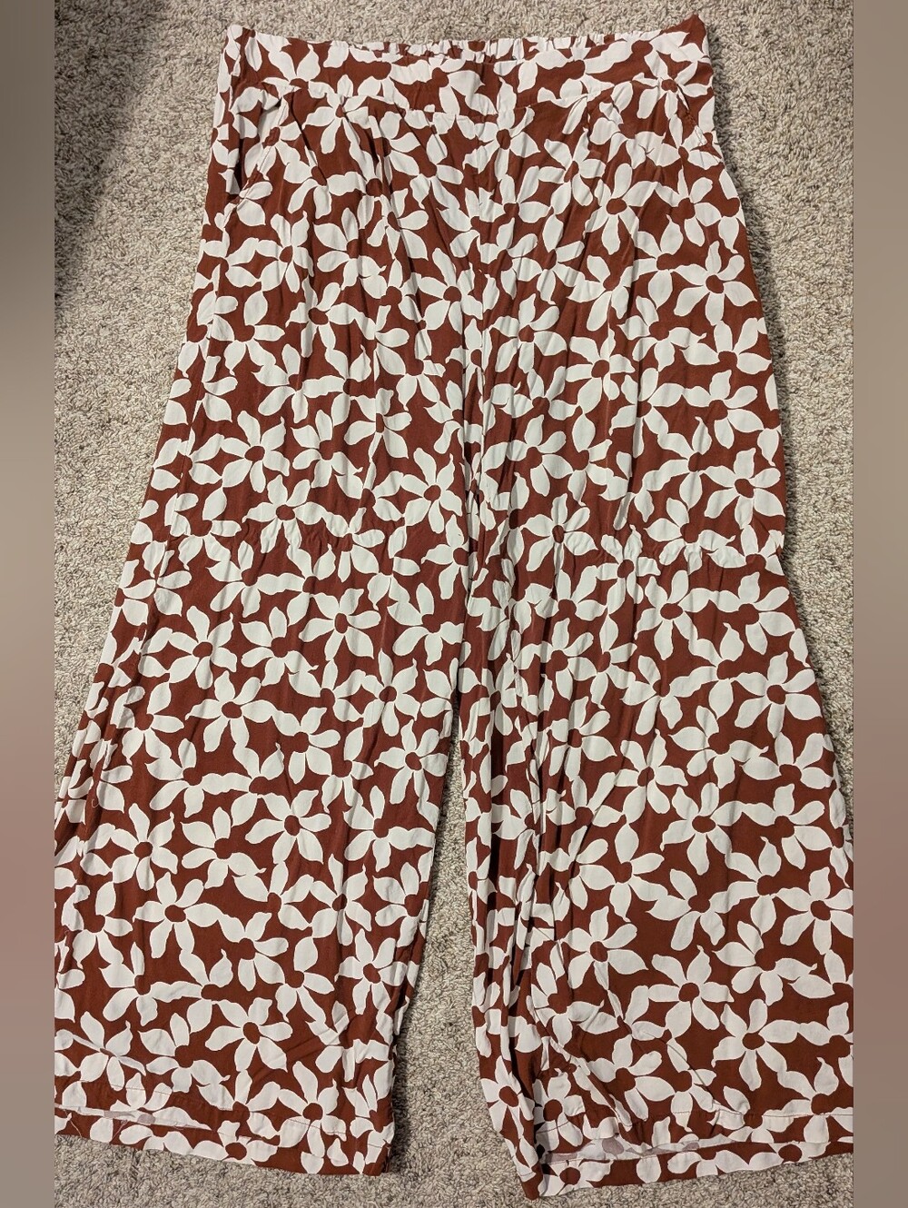 Torrid Wide Leg Elastic Waist Floral Pant Size 2
